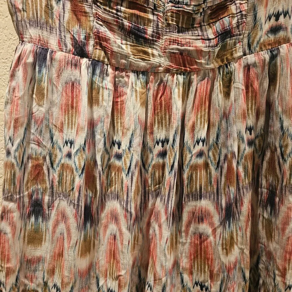 Charlotte Russe Aztec western Y2K Padded Boho mini hi low Cowgirl dress L - Picture 10 of 10